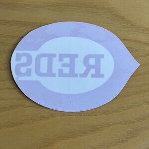 Vintage 1980's Cincinnati Reds inside Auto Window Decal Sticker Baseball NEW